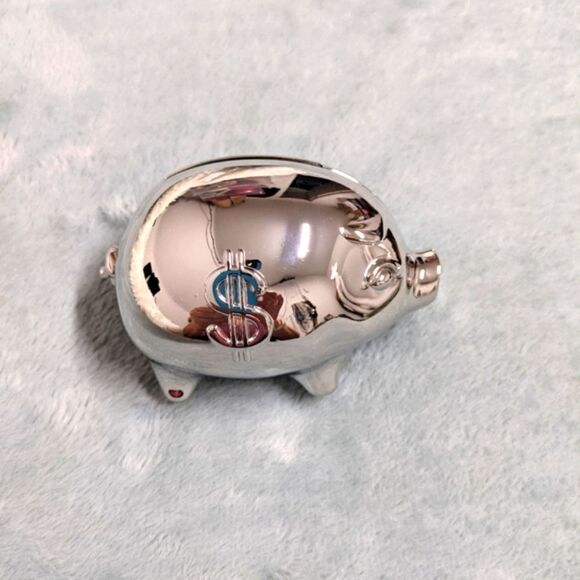 Pottery Barn NIB - Mini Piggybank with $ Embossed On Each Side - Picture 6 of 15